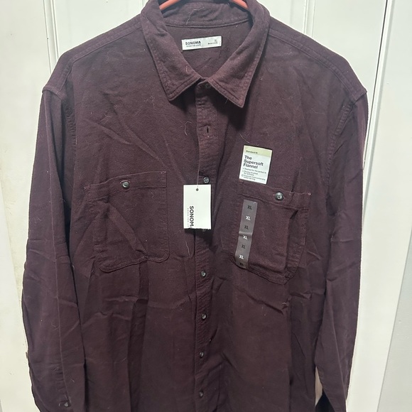 Sonoma Other - Sonoma Men's Rich Burgundy Button-Down Shirt